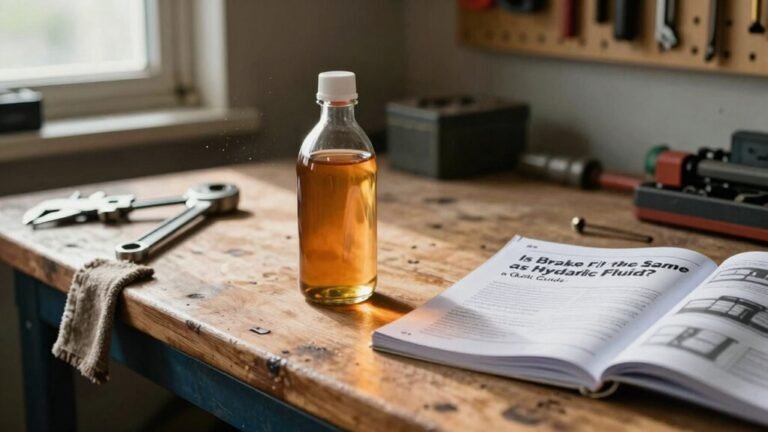 brake fluid differs from hydraulic fluid
