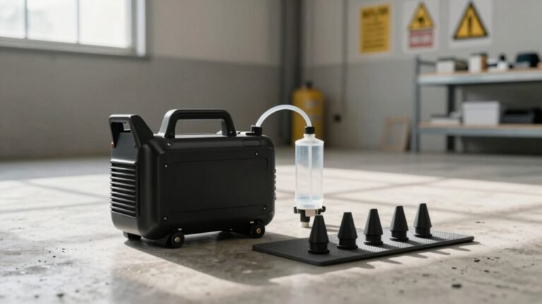 extract hydraulic fluid safely