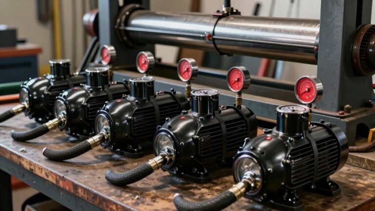 hydraulic pumps powering log splitters professionally