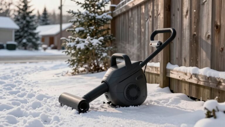 leaf blower snow usage