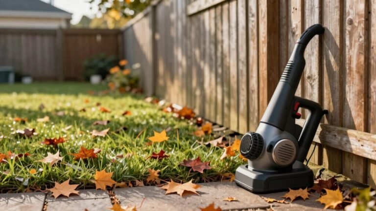 leaf blower versus rake