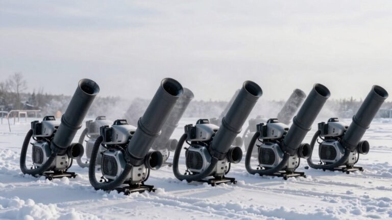 powerful leaf blowers tackle snow