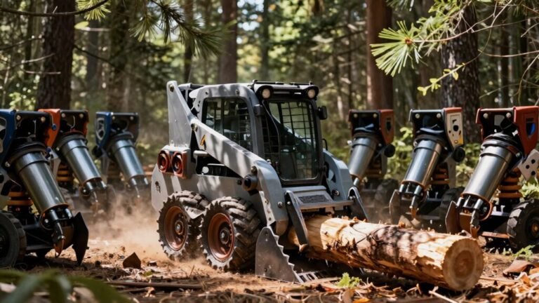 powerful wood splitters for skid steer