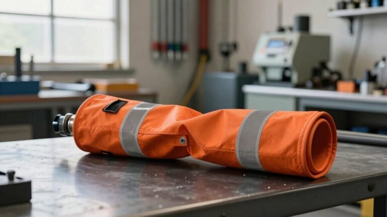 secure hydraulic hose protection
